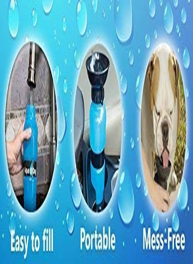 HOMESHOPPER Portable Aqua Plastic Dog Travel Water Bottle Bowl Drinking Feeder Pet Care Cup for Outdoor Walking, Hiking, Travel 20-oz(Multi Color) - Image 5